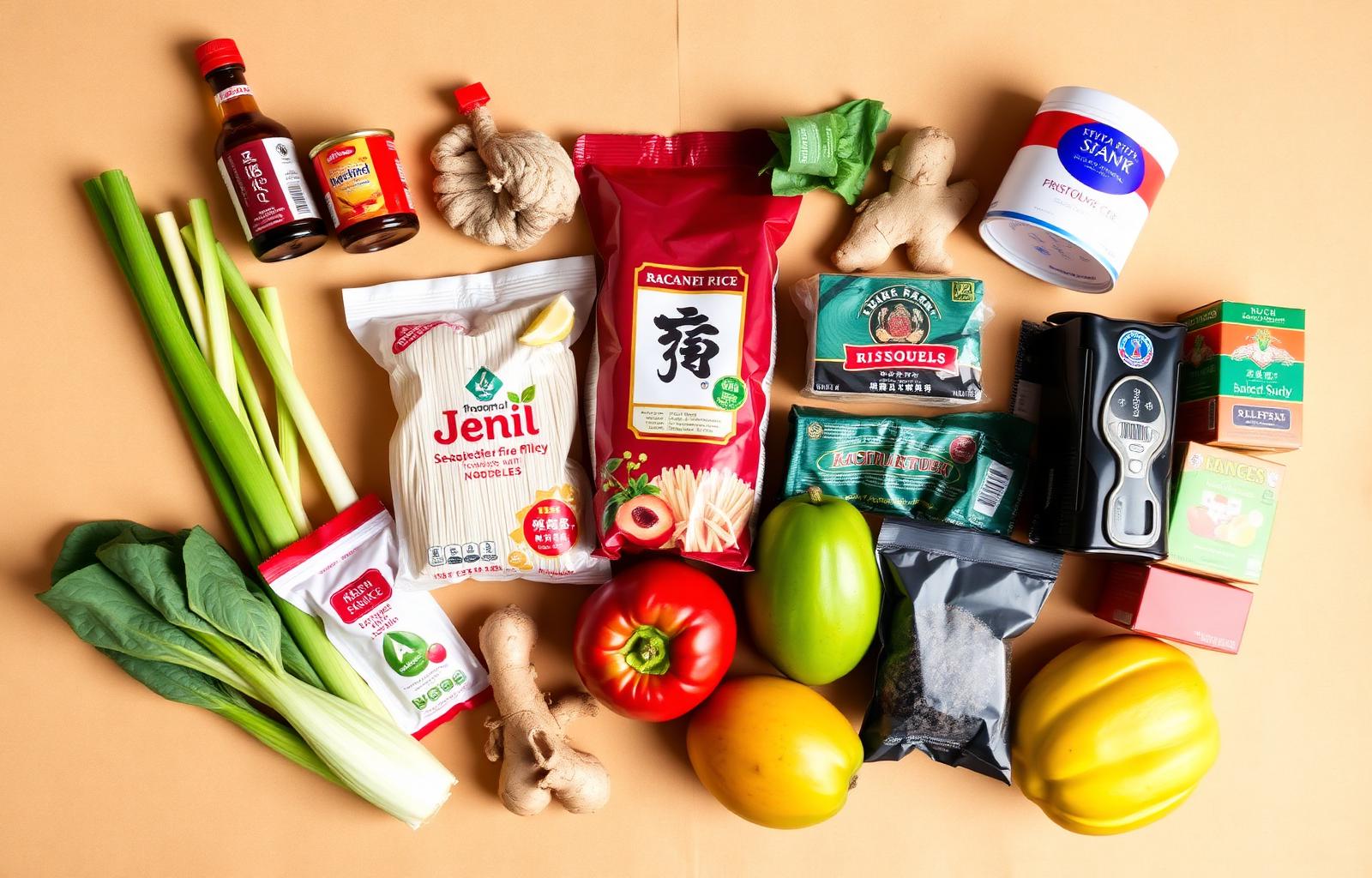 Asian groceries, fresh produce, sauces and pantry staples